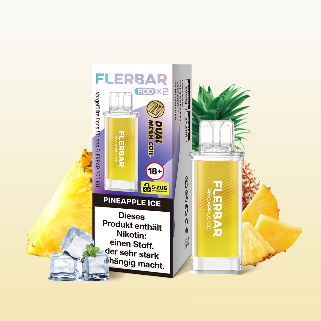 2x POD Pineapple Ice Flerbar Pods Flerbar Onlineshop